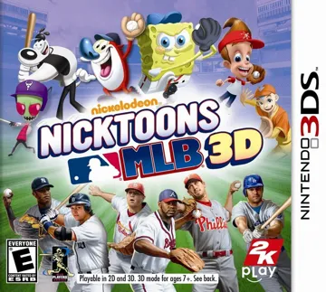Nicktoons MLB 3D (Usa) box cover front